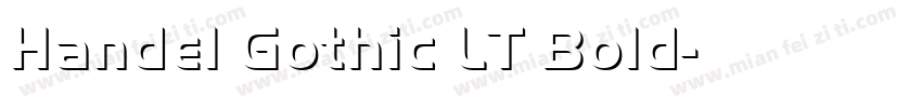 Handel Gothic LT Bold字体转换